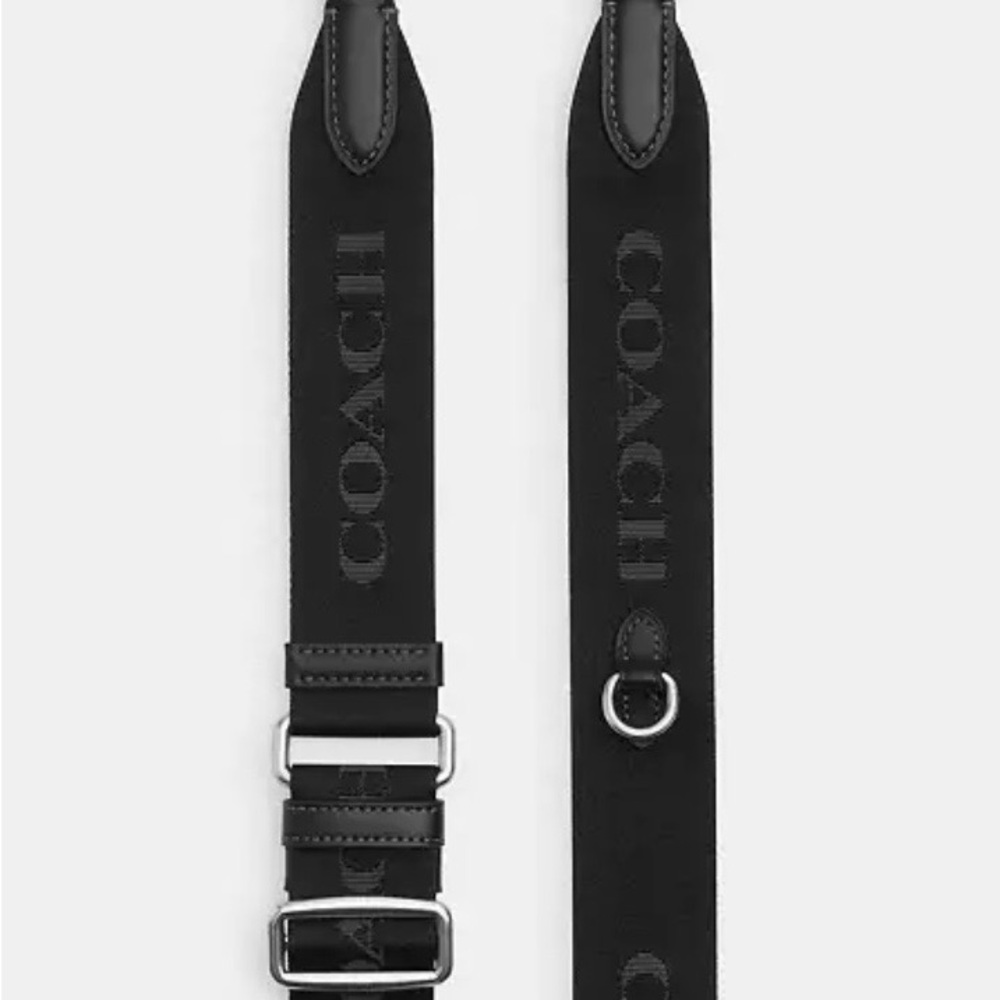 EUC Coach Black Webbing Strap